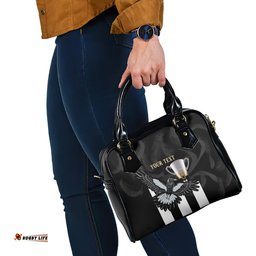 Personalised AFL Collingwood Shoulder Handbag Magpies Premiers 2023 With Trophy Proud