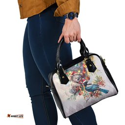 Koala and Tui Bird Christmas in July Shoulder Handbag