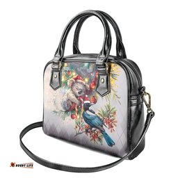 Koala and Tui Bird Christmas in July Shoulder Handbag