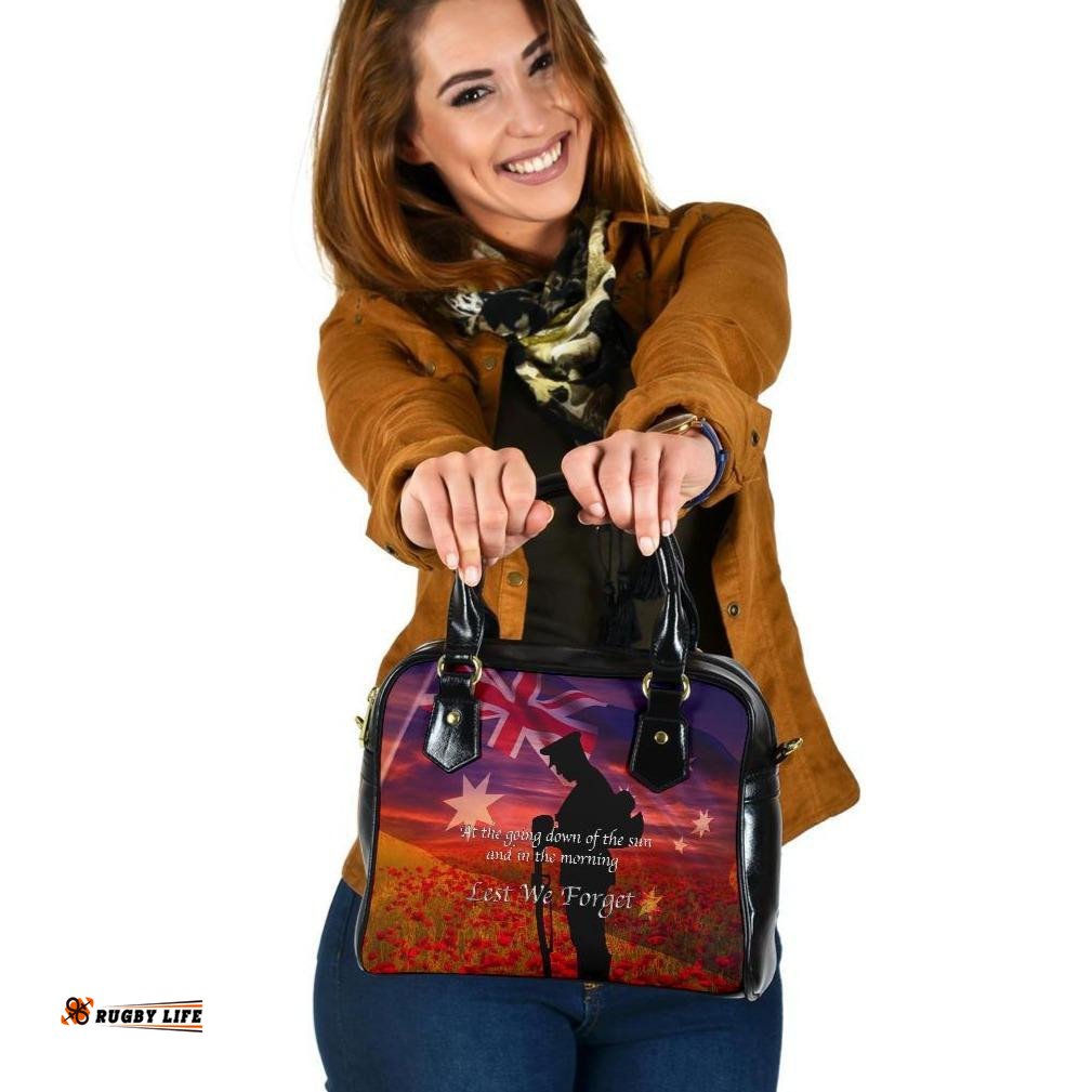 Anzac Day 2021 Shoulder Handbag - Lest We Forget Ver02