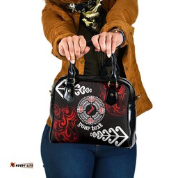 New Zealand Waitangi Day Personalised Shoulder Handbag Aotearoa Te Ra O Waitangi With Maori Tattoo