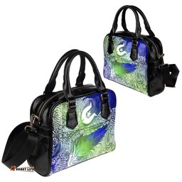 Torres Strait Islander Shoulder Handbag - Feather Torres Aether