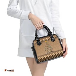 Wombat Christmas Tree Shoulder Handbag Australia Merry Xmas Simple Style