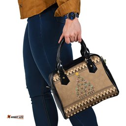 Personalised Wombat Christmas Tree Shoulder Handbag Australia Merry Xmas Simple Style