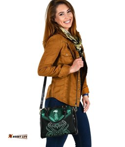 Maori Manaia New Zealand Shoulder Handbag Turquoise