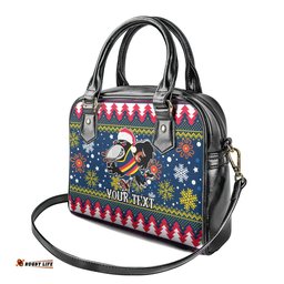Custom Crows Football Shoulder Handbag Christmas Vibe 2023