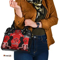 Melbourne Renegades ANZAC 2024 Shoulder Handbag Lest We Forget Poppy Mix Camouflage