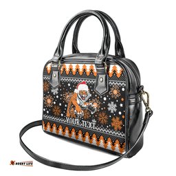 Custom Tigers Rugby Shoulder Handbag Chirstmas Vibe 2023