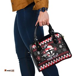 Custom St Kilda Saints Football Shoulder Handbag Christmas Vibe 2023