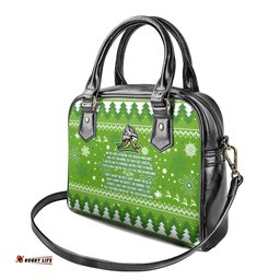 Raiders Rugby Shoulder Handbag The Mighty Green Machine 2023 Christmas Vibe