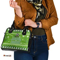 Raiders Rugby Shoulder Handbag The Mighty Green Machine 2023 Christmas Vibe
