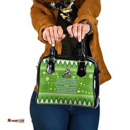 Raiders Rugby Shoulder Handbag The Mighty Green Machine 2023 Christmas Vibe