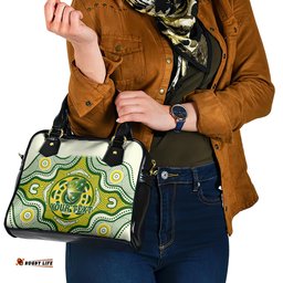 Custom Australia Cricket Shoulder Handbag Boxing Day 2023 Test Indigenous Art