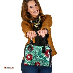 Indigenous Australian Aboriginal Aboriginal Dot Painting Artwork Shoulder Handbag