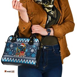 Custom Titans Rugby Shoulder Handbag Chirstmas Vibe 2023