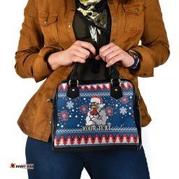 Custom Roosters Rugby Shoulder Handbag Chirstmas Vibe 2023