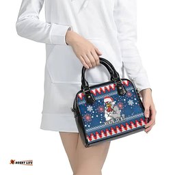 Custom Roosters Rugby Shoulder Handbag Chirstmas Vibe 2023