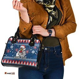 Custom Roosters Rugby Shoulder Handbag Chirstmas Vibe 2023