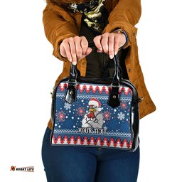 Custom Roosters Rugby Shoulder Handbag Chirstmas Vibe 2023