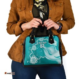 Custom Brisbane Cricket Indigenous Shoulder Handbag Feel The Heat
