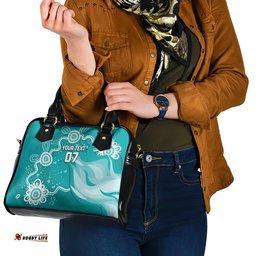 Custom Brisbane Cricket Indigenous Shoulder Handbag Feel The Heat