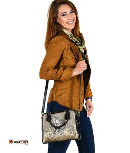 Maori Manaia The Blue Sea Shoulder Handbag, Golden