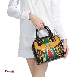 Australia Wallabies Rugby ANZAC Custom Shoulder Handbag Poppy Soldier With Aboriginal Dots Art