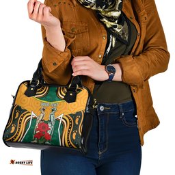 Australia Wallabies Rugby ANZAC Custom Shoulder Handbag Poppy Soldier With Aboriginal Dots Art