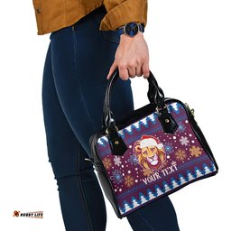Custom Lions Football Shoulder Handbag Christmas Vibe 2023