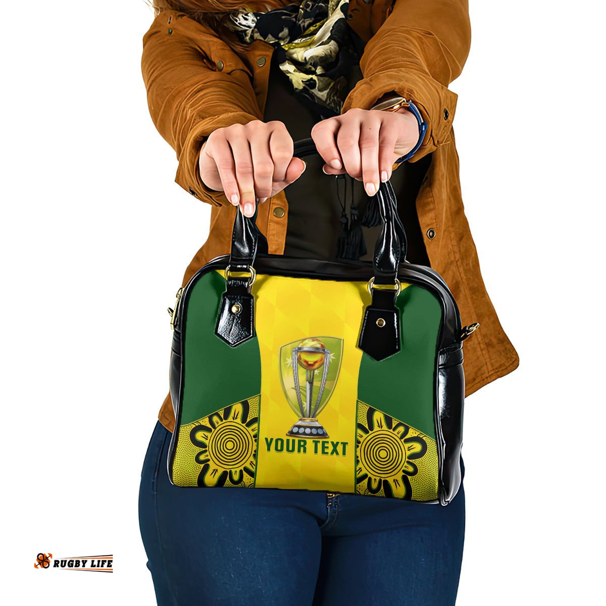 Custom Australia Cricket Shoulder Handbag World Cup Go Champions 2023 Indigenous