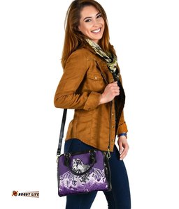 Maori Manaia The Blue Sea Shoulder Handbag, Purple