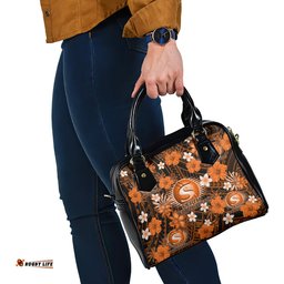 Australian Scorchers Cricket Shoulder Handbag Baeuty Pacific Hibiscus and Polynesian Pattern