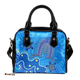 Torres Strait Shoulder Handbag - Dhari And Turtle