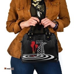 New Zealand Darts Shoulder Handbag Aotearoa Maori Fern Bring It On