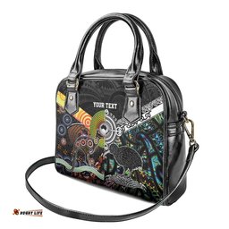Personalised New Zealand and Australia Shoulder Handbag Maori Mix Aboriginal Art Style