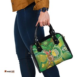 Personalised Australia Boxing Kangaroo Shoulder Handbag Aussie Indigenous Art Mix National Color
