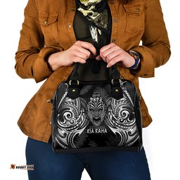 Custom New Zealand Rugby Shoulder Handbag 2023 World Cup Aotearoa Haka Face