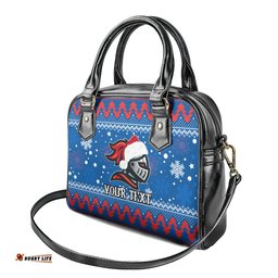 Custom Knights Rugby Shoulder Handbag Chirstmas Vibe 2023