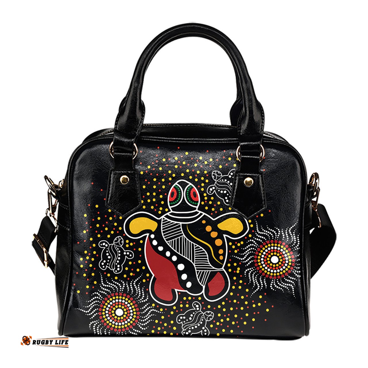Indigenous Australian Aboriginal Dreamtime Spirit Dancer Shoulder Handbag