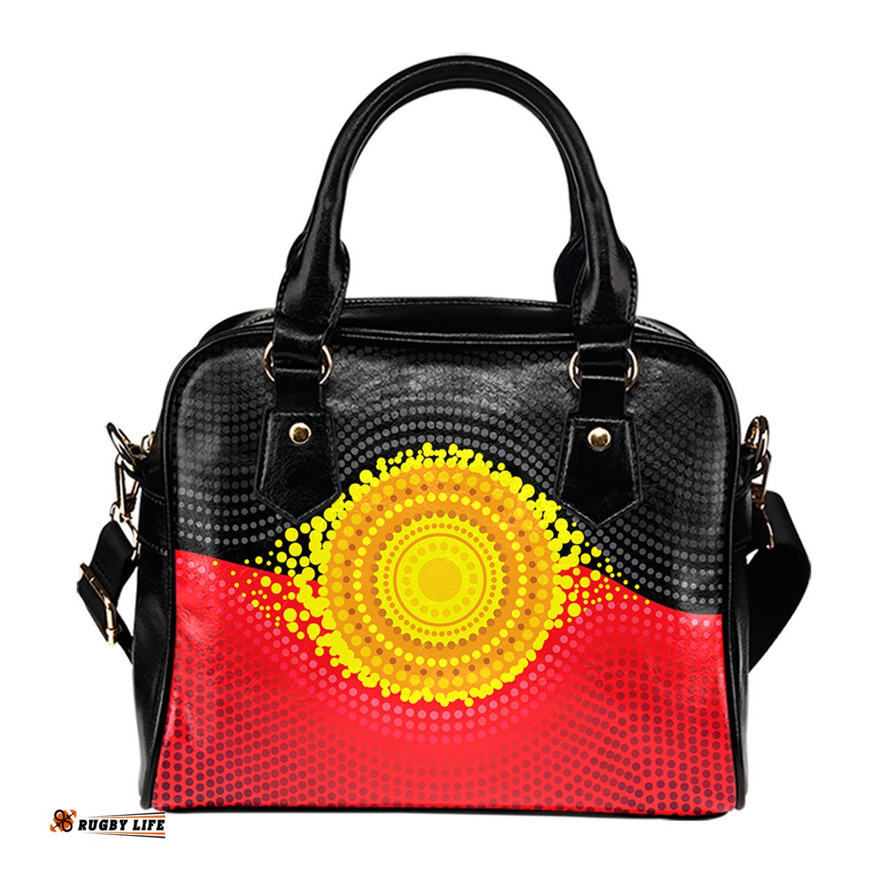 Indigenous Australian Aboriginal Aboriginal Pride Radiance Shoulder Handbag