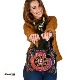 Indigenous Australian Aboriginal Sacred Circle Of Country Shoulder Handbag