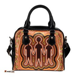 Indigenous Australian Aboriginal Spirit Of Togetherness Shoulder Handbag
