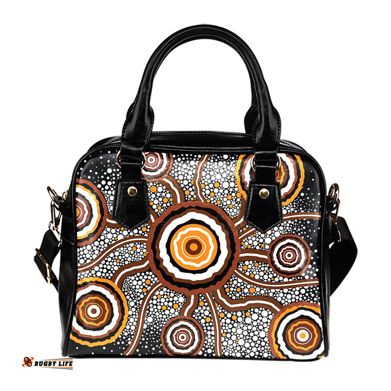 Indigenous Australian Aboriginal Sacred Waterholes Dreaming Shoulder Handbag