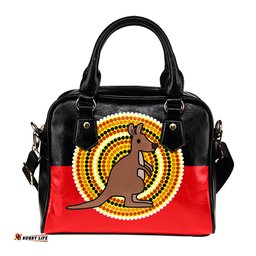 Indigenous Australian Aboriginal Kangaroo Dreaming Dance Shoulder Handbag