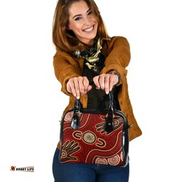 Indigenous Australian Aboriginal Spirit Hands Of The Ancestors Shoulder Handbag