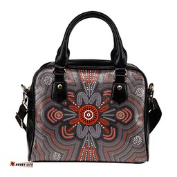Indigenous Australian Aboriginal Aboriginal Dot Indigenous Art Inspired Shoulder Handbag