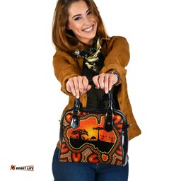 Indigenous Australian Aboriginal Spirit Of Savannah Shoulder Handbag