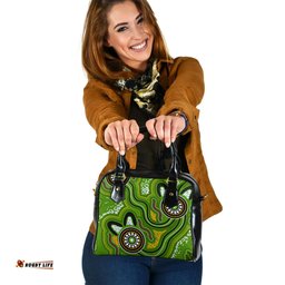 Indigenous Australian Aboriginal Dreaming Through the Bushland Shoulder Handbag