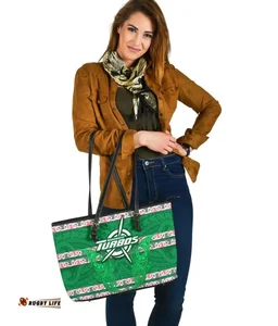 Manawatu Turbos Large Leather Tote Maori Vibes A31