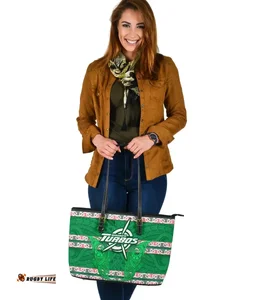 Manawatu Turbos Large Leather Tote Maori Vibes A31